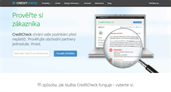 Desktop Screenshot of creditcheck.cz